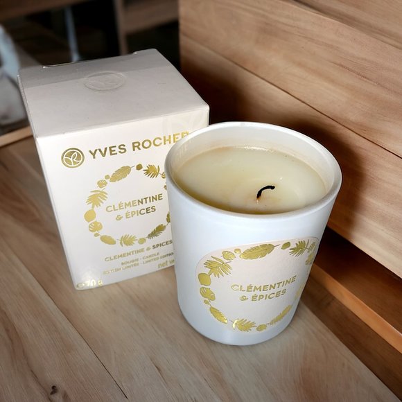 Yves Rocher Fragrance Candle Clementine and Spices France *read* - Picture 1 of 3